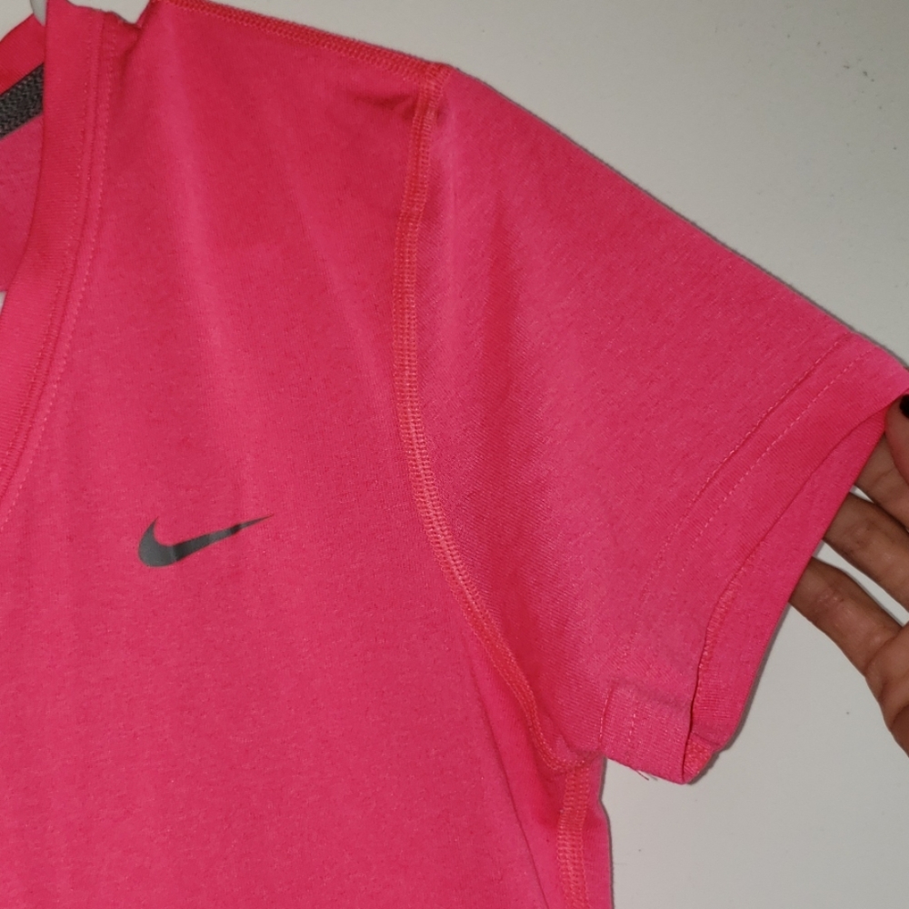 Hot Pink & Grey - •Nike• | Dri-Fit Athletic Tee - Picture 4 of 8